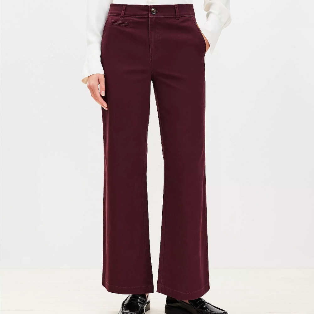 Loft Monroe Wide Leg Pants